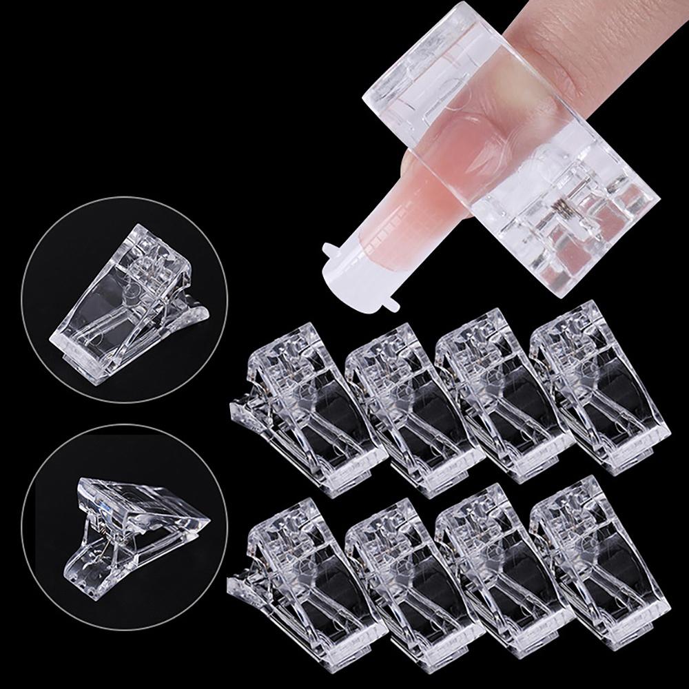 10 шт. набор инструментов для акриловых зажимов для ногтей, прозрачный гель для быстрого наращивания ногтей, зажимы для наращивания ногтей, УФ-зажимы XYZ