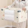 Transparent Cotton Quilt Storage Bag with Handle - Dustproof Clothes Organizer for Dormitory or Moving