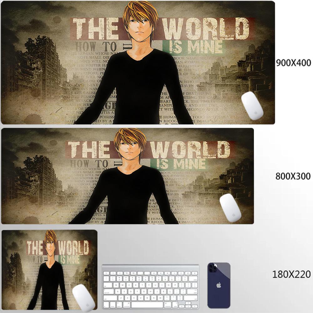 Death Note Mousepad Tide Large Thickened Mouse Pad Oversized Gaming Keyboard Notebook Table Mat Pc Computer AntiSlip Desk Mats