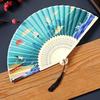 Chinese Style Bamboo Fan Butterfly Handheld Fan Dance Props Tassel Folding Fan  Girl Gift