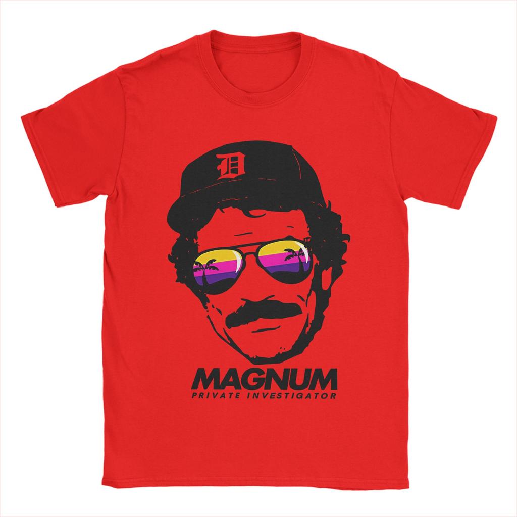 Magnum PI T Shirts Unisex Pure Cotton Novelty TShirt Crew Neck Tee Shirt Short Sleeve Clothes Classic