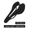 TOSEEK Precision Engineered 3D Printed Carbon Saddle 7x9mm Rails High Elasticity Resin Honeycomb Zonal Support Racing Bike Seat