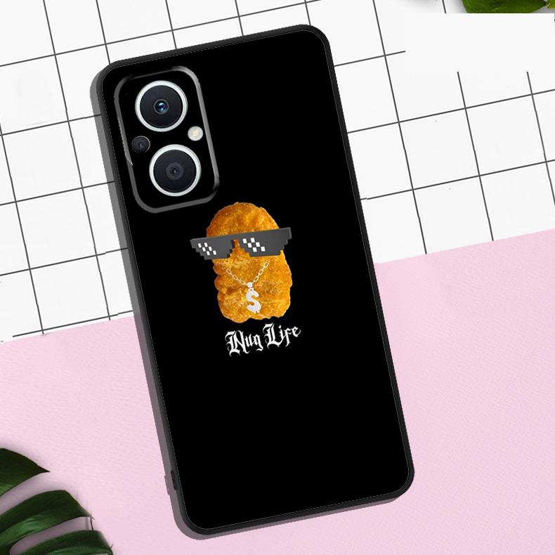 Чехол с рисунком Картофель фри Бургер Пицца для OPPO Reno 13F 13 12 12F 11 11F 8T 7 8 10 Pro OPPO Find X8 Pro X6 X3 X5 Lite
