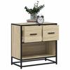 VidaXL Bedside Table Sonoma Oak 60x31x60 Cm Engineered Wood Metal, Side Table, Bedside Cabinet, Side Table for 848695