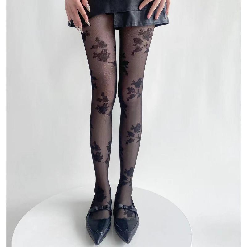 Сексуальные розовые колготки женские Collant Femme тонкие прозрачные колготки ажурные колготки с татуировкой Collant Femme Medias Fantaisie чулочно-носочные изделия