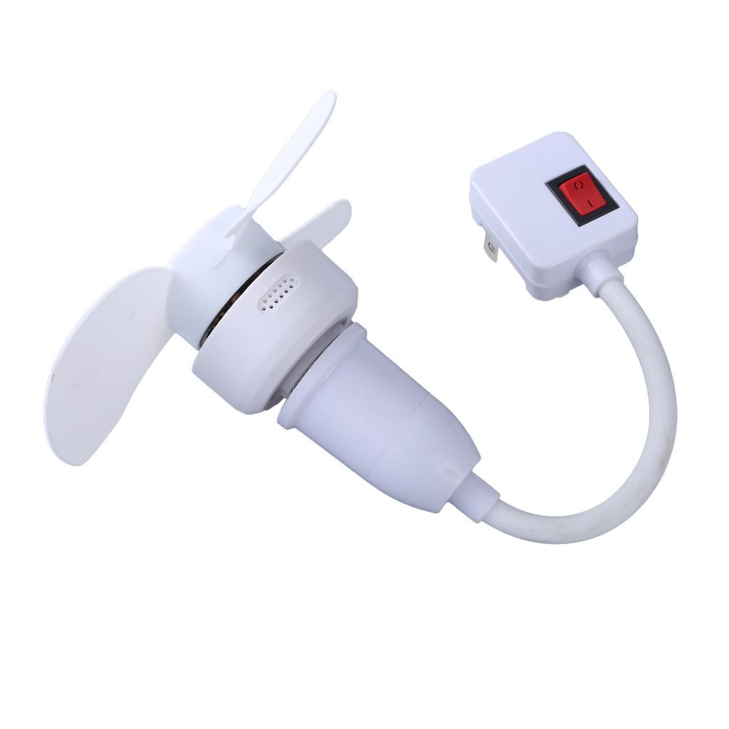 E27 LED Bulb Fan AC85-265V 5W Angle Adjustable Led Light Bulb Fan with On/Offs Switches For Home Cooling Light Fan