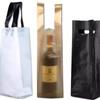 Universal Red Wine Tote Bag Thick Plastic Handle Bags for Single Grape Wine Portable Packaging Bag Durable and Scratch Resistant Black Handbag