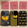Чехол для телефона WU-T--TANG CLAN для IPhone 1716 15 14 13 Pro Max 11 12 Mini X Xs XR Черный силиконовый чехол