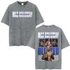 Ограниченная серия Мужские и женские футболки Max Holloway Blessed Retro Washed Мужские и женские Эстетика насилия Оверсайз футболка Летние топы Уличная одежда Футболка