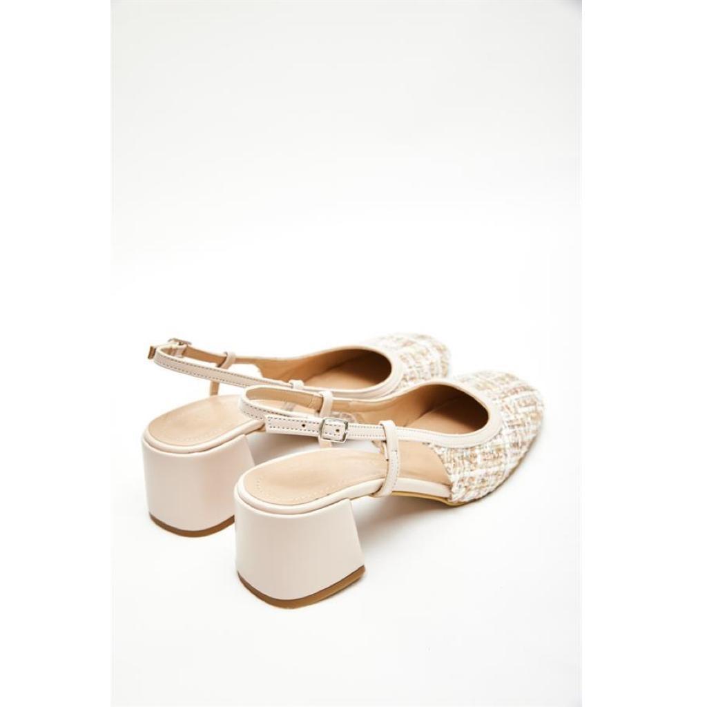 Женские туфли на плоской подошве с твидовыми деталями на мини-шпильках, лето, новый сезон, винтажная модель