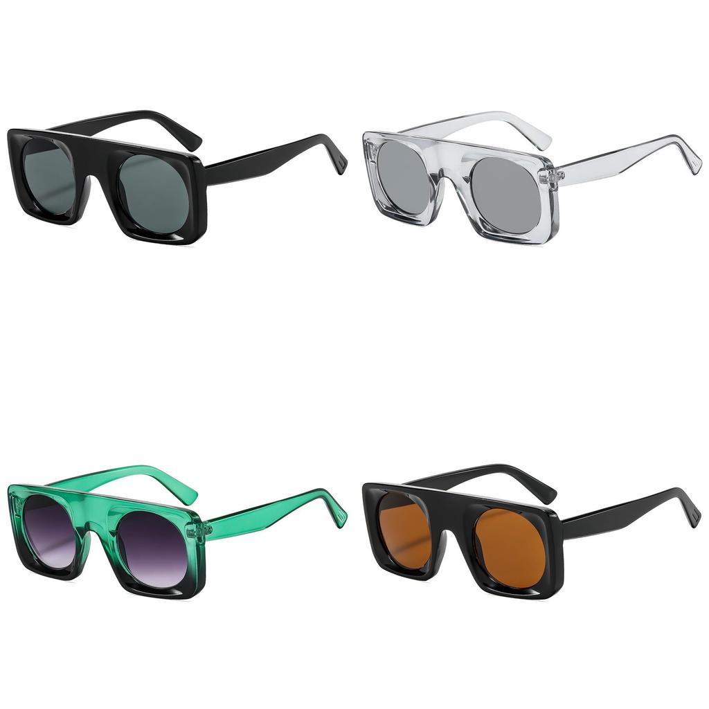 Retro Geometric Square Sunglasses For Men And Women With Uv400 Protection Stylish Outdoor Eyewear