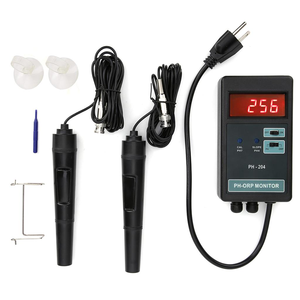 Digital LED Display PH ORP Temperature Control Monitor Meter Tester Monitoring EquipmentUS Plug 110V