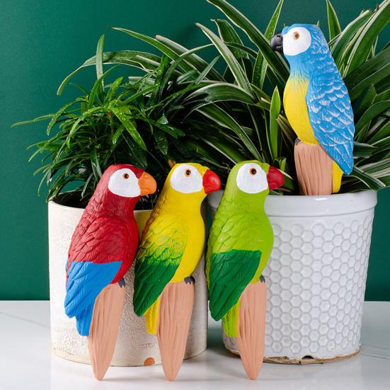 4Pcs Parrot Watering Spikes Self-Watering Planters Continuous Moisture Release System Watering Device Low-maintenance Plant Care
