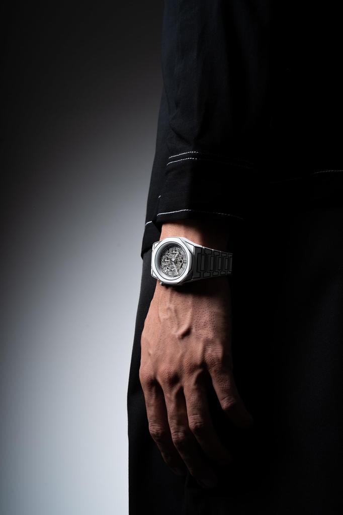 Авторизованный Дистрибьютор [D1 MILANO] Мужские часы D1 Milano [POLYCARBON] Polychrono White Sketch 40,5 мм PHBJ13