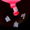 100Pcs White Plastic Clear Sealing Clip Balloons Seal Tie Balloon Clip