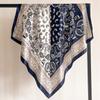 90 * 90cm New Silk Scarf Women'S Spring And Summer Decorative Scarf Sunscreen Travel Shawl Autumn And Winter Scarf Thin Edition