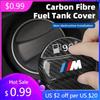 NKIHJ1 2025 Real Carbon Fiber Gas Fuel Tank Cover Oil Filler Dustproof Cap For BMW G30 G38 6GT G32 X5 X6 E70 E71 F15 F10 F30 F35 F4