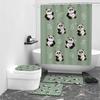Panda Series Digital Printed Shower Curtain Bathroom Curtain Waterproof Fabric Shower Curtain