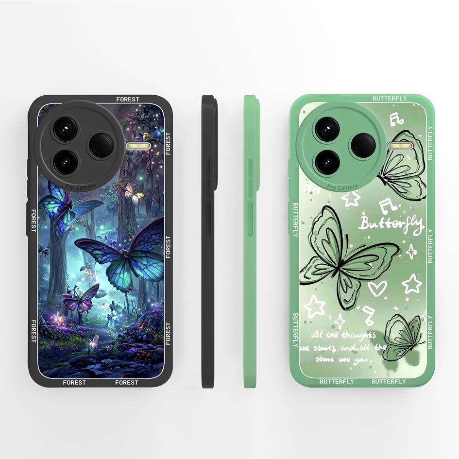 Для Redmi K80 K30 K30i K30S K40 K40S K50 K60 K60E K70 K70E Pro Gaming Ultra Turbo 3 4 Чехол Pretty Flower Мягкий силиконовый противоударный чехол для Redmi Capa