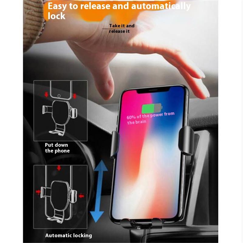 Автомобильное беспроводное зарядное устройство с датчиком гравитации, автомобильное вентиляционное отверстие, держатель для мобильного телефона, зарядка, автомобильное беспроводное зарядное устройство 15 Вт