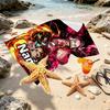 Custom Name Personalized Demon Slayer Print Beach Towel, for Trip Camping Beach Party Home Decor, Birthday Gift for Family & Friends