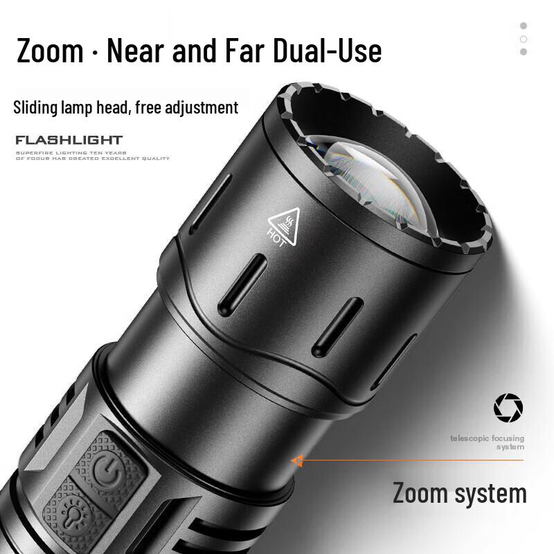 SupFire Y32 45W Rechargeable LED Zoom Flashlight