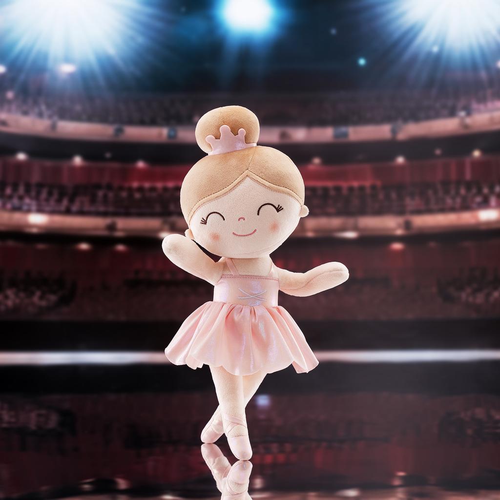 Мягкая кукла Symphony Mist Gold Ballerina Girl Dream Girl Doll Детская тканевая игрушка в подарок на день рождения розового цвета