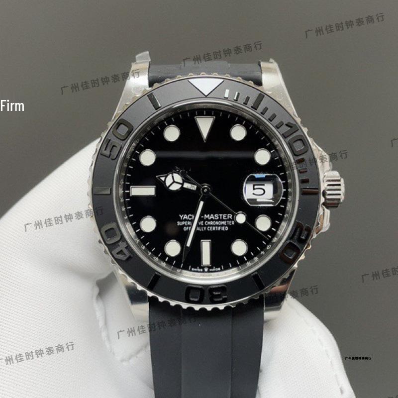 Мужские автоматические механические часы Rolex Grey Yacht - Большой циферблат, Водонепроницаемые, Популярная модель