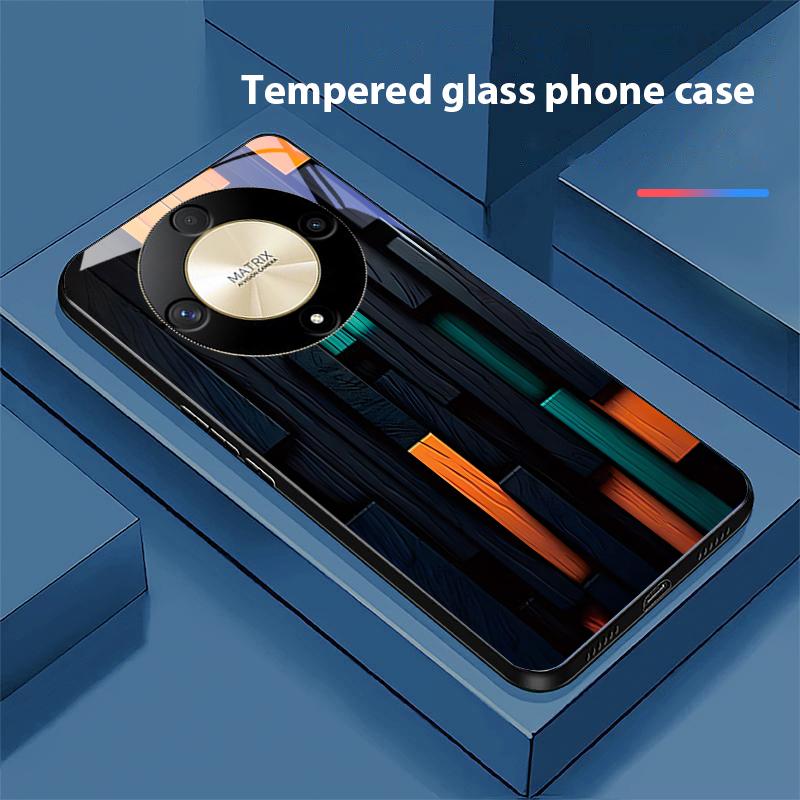 Креативный чехол из закаленного стекла для телефона Honor Magic 6 50 70 90 Lite X7b 200 Pro Nova 10 Nova 5T X6 P30 Pura 70 Ultra