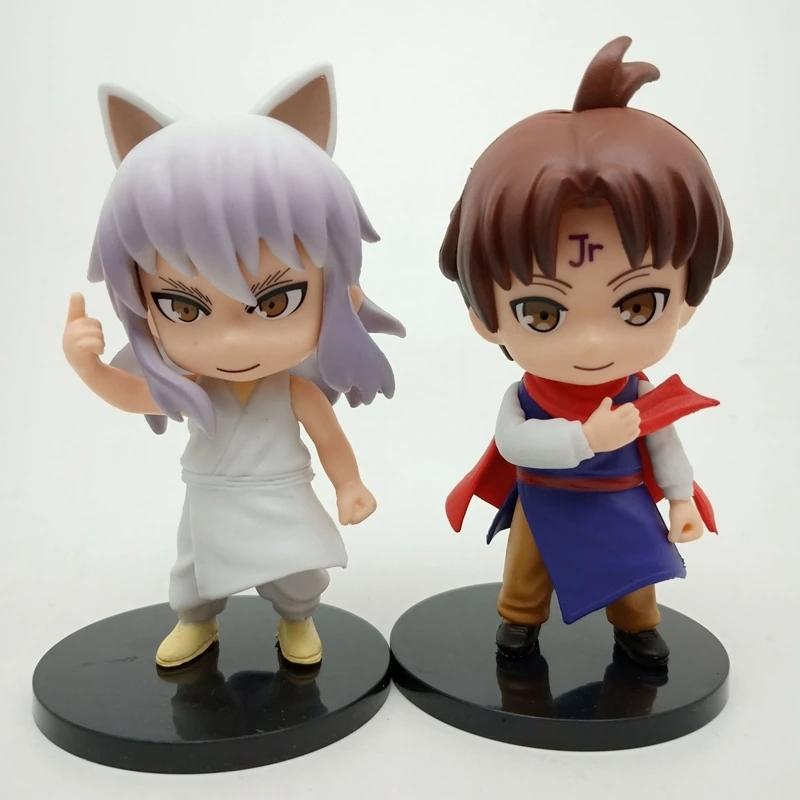 6 шт./Набор Аниме Фигурка YuYu Hakusho Юсуке Урамеши Курама Мимолетная Тень ПВХ Милый Q-версия Модель Детский Подарок Игрушки 9-11 см