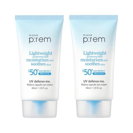 Make Prem UV Defense Me Водный капсульный солнцезащитный крем 40 мл+40 мл