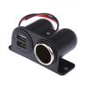 Автомобильное зарядное устройство с двумя USB-портами, быстрая зарядка 3100 мА, разветвитель автомобильного зарядного устройства с пакетом винтов, портативный расширитель адаптера питания