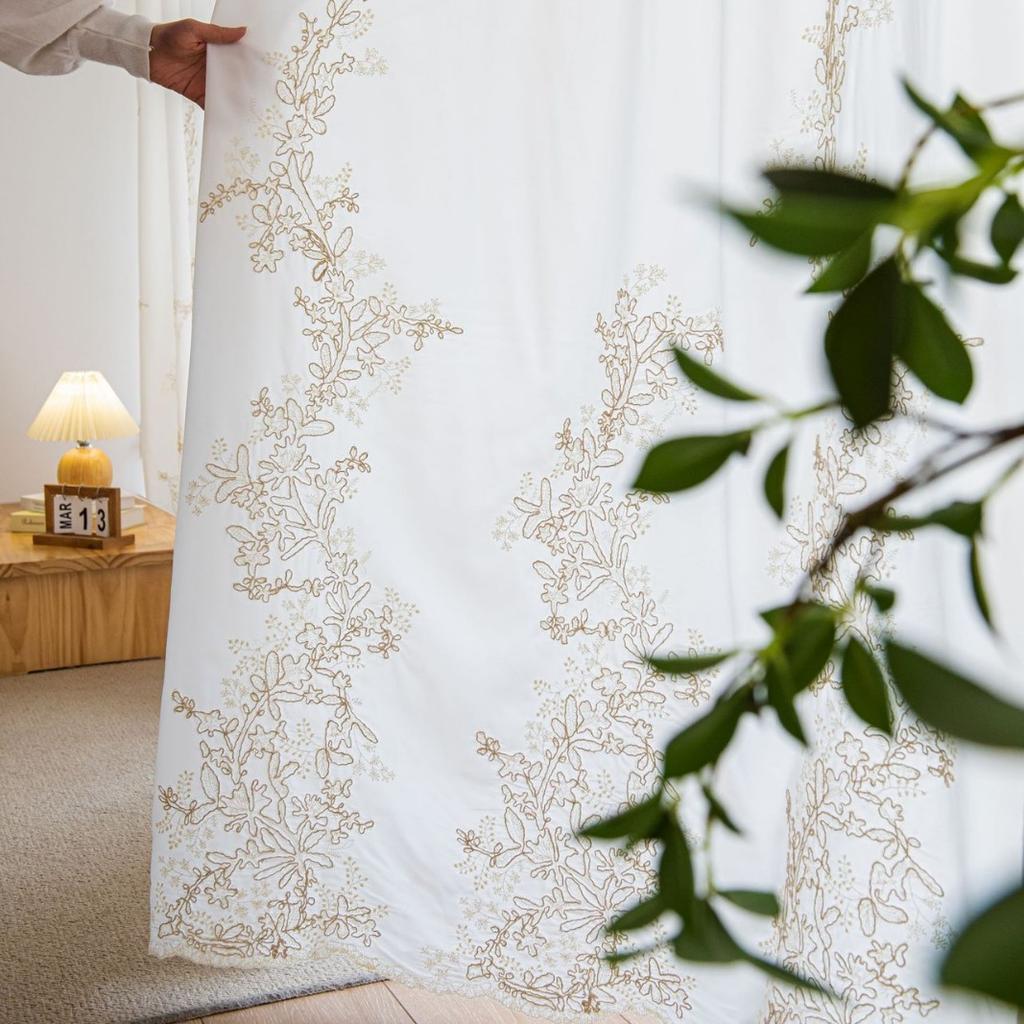 Вышитые легкие роскошные шторы, шторы на окна, шторы для спальни, детской комнаты, гостиной, эркера