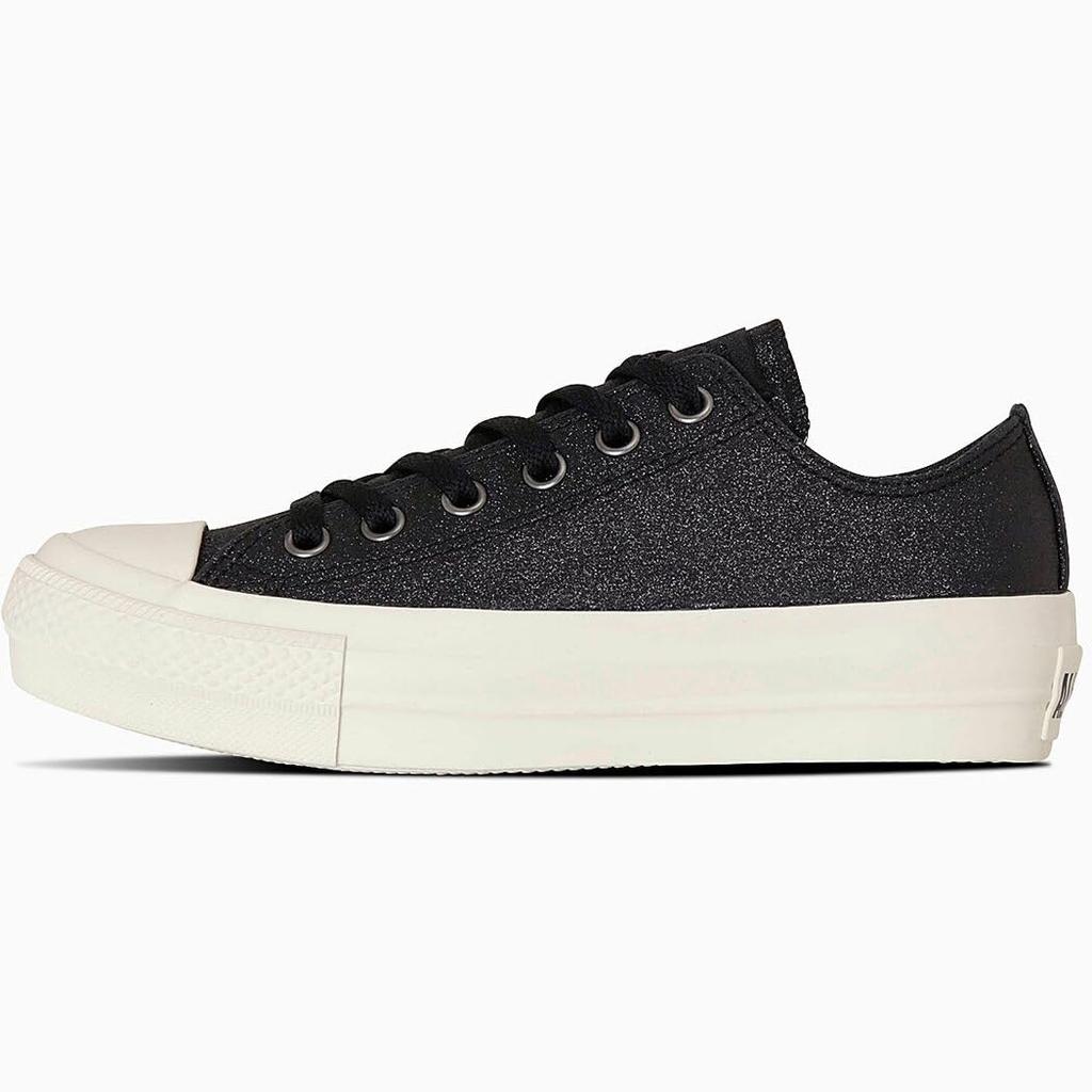 Converse All Star Glitter OX Size Cm Sneakers, Black, 25.0