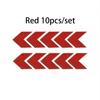 10Pcs 4.5*4cm Car Night Reflective Stickers,Safety Warning Tape,Blue/Red/White/Yellow/Fluorescence Green Car Decoration Stickers