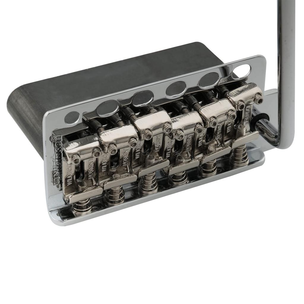 Wilkinson WV6-SB Шаг струн 10,8 мм 5 + 1 отверстие Тремоло Бридж Блок стальной винтажный седло для Fender США и Япония Распорка в сборе с полной сталью