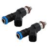 2PCS Fuel Injectors For Polaris Ranger XP 800 1204318 0280158197 GX1111IJ117XG 1204319