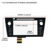 AASS-86431-AL62A 86431-AL66A Car LCD Touch Screen Digitizer Replacement For Subaru Legacy & Outback Radio 2018-2019