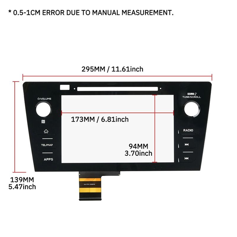 AASS-86431-AL62A 86431-AL66A Car LCD Touch Screen Digitizer Replacement For Subaru Legacy & Outback Radio 2018-2019