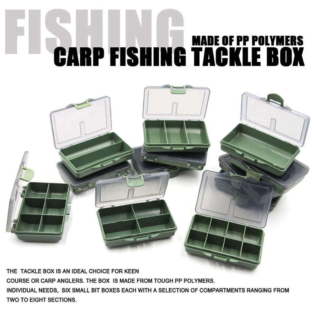 Fishing Tackle Storage Box 1/2/3/4/6/8 Compartments Large Capacity Organizer Containers Fishing Tools
