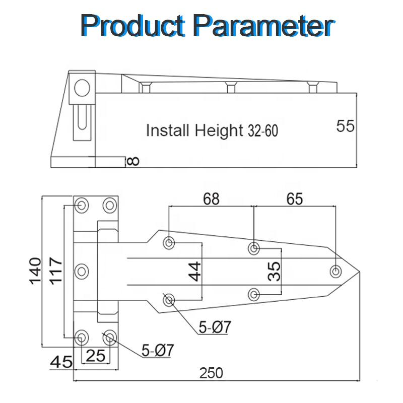 1460S Stainless Steel Heavy Duty Industrial Kitchen Cold Room Door Hinge for Commercial Refrigerators