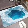 3D Stereo Effect Lava Ice Cave Realistic Design Carpet Mat Rug Home Decoration Soft Absorbent Non-Slip Bathroom Welcome Mat