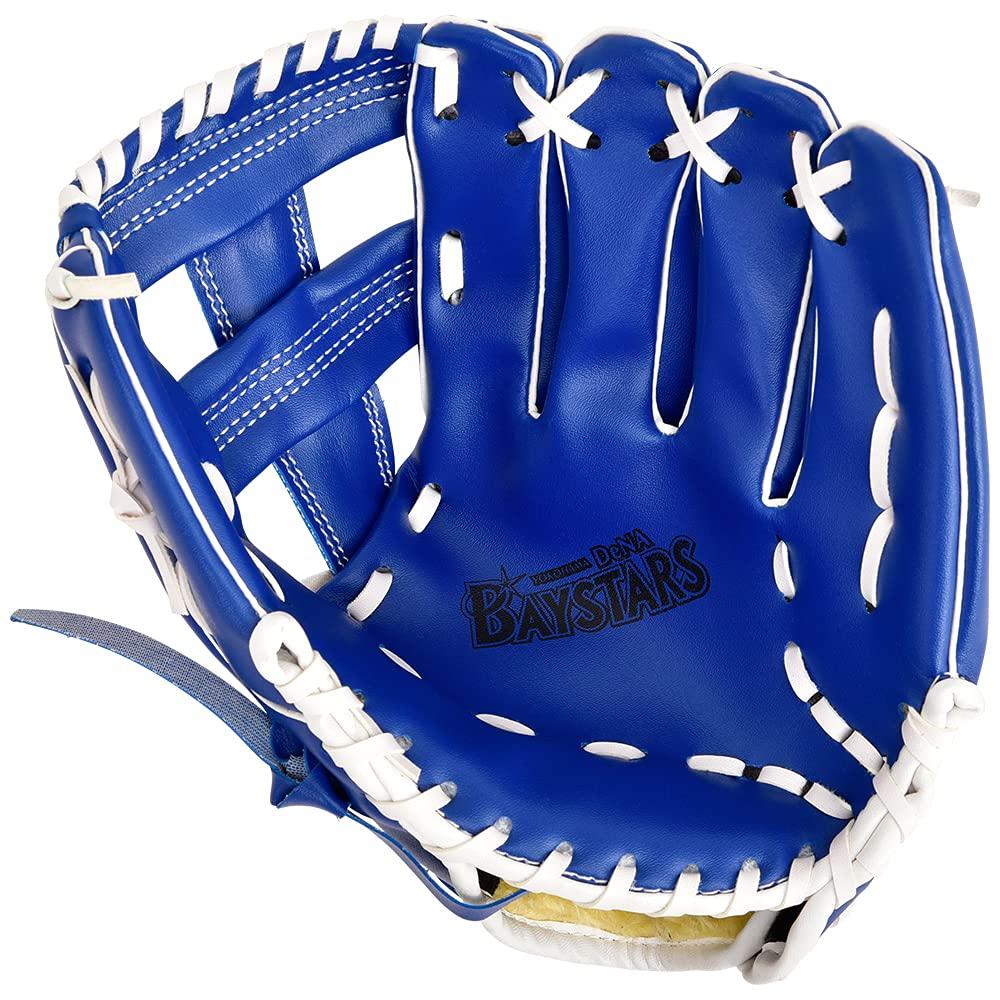 Yokohama DeNA BayStars x GP (врач общей практики) Набор бейсбольных перчаток для игры в мяч родитель-ребенок с мягким мячом, набор для правши, сине-белый, 46316