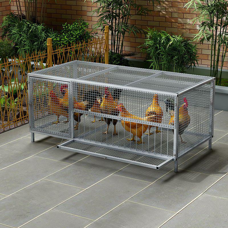 Large, Rat-Proof, Weasel-Proof Outdoor Cage for Chickens, Pigeons, or Rabbits
