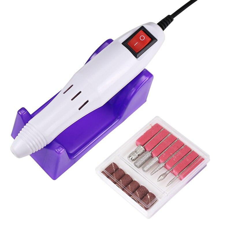 Сверла для ногтей, маникюрная машинка Miller, фрезы для ногтей, резак для удаления геля, 20000 об/мин, пилка для дизайна ногтей, керамические сверла для ногтей, инструменты