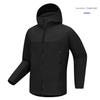 2025 Men's Outdoor Hooded Softshell Jacket - Fleece-Lined, Loose Fit for Mountaineering Travel