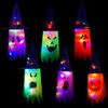 Halloween Courtyard Decorations LED Flashing Wizard Hat Lights Hanging Ghost Halloween Party Decorations Home Bars Horror Props