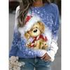 Женские толстовки с капюшоном Dog 3D Print Sweatshirt Женская мода Crewneck Hoodie Kawaii Animal Sweats Женский спортивный костюм Пальто для девочек Sudaderas