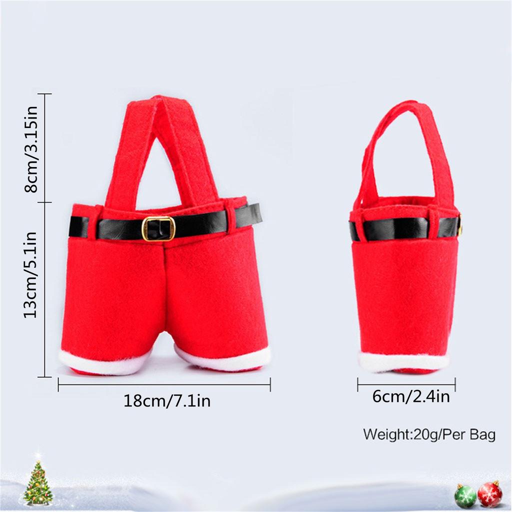 Рождественский подарочный пакет из 2 предметов Рождественский рождественский мешок Свадебный мешок для конфет