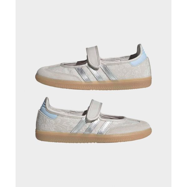 adidas Женские кроссовки Samba OG Chalk Pearl Silver Metallic Белый Серебристо-металлический Меловой-белый IH6978
